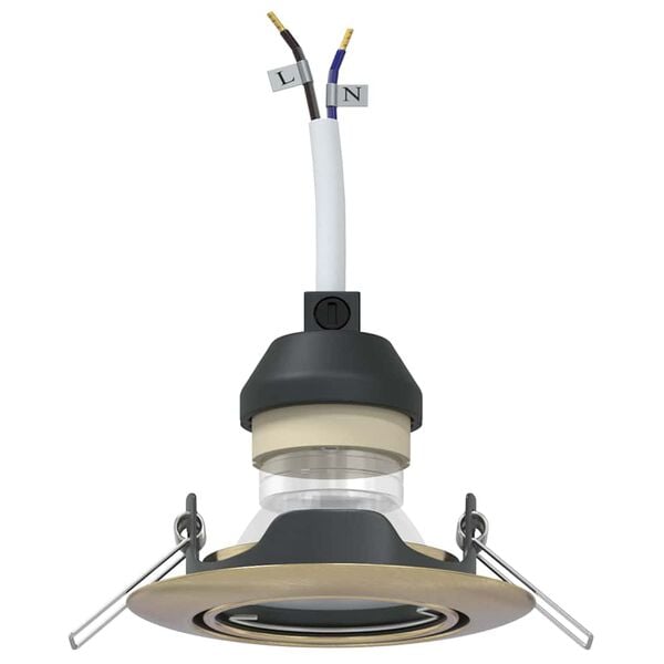 vidaXL Spotje 6 pcs Koper 9 x 9 x 2.5 cm Metaal