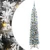 vidaXL Kunstkerstboom Groen 240 cm PVC en Staal en Kunststof