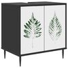 vidaXL Badkamerkast HANAU Zwart eiken 60 x 40 x 61 cm Bewerkt hout