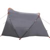 vidaXL Tunneltent met dak Grijs en Oranje 318 x 275 x 140 cm