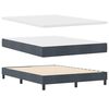 vidaXL Boxspringbed met matras Donkergrijs 200 x 140 cm Polyester