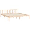 vidaXL Bedframe met hoofdbord massief hout 180x200 cm