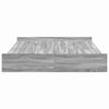 vidaXL Opbergbedframe met lade Grijs Sonoma 140 x 200 cm Bewerkt hout