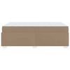 vidaXL Bedframe met matras Cappuccino 80 x 200 cm Stof