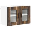 vidaXL Keukenkast 2 pcs Gerookt eiken 60 x 31 x 40 cm Bewerkt hout