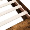 vidaXL Bedframe bewerkt hout gerookt eikenkleurig 90x200 cm
