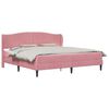 vidaXL Bedframe met hoofdeinde Roze 180 x 200 cm Fluweel