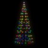 vidaXL LED-kerstboom 200 LEDs kleurrijk 180 cm