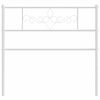 vidaXL Vervangend hoofdbord 75 cm metaal wit
