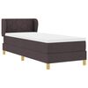vidaXL Boxspringbed met matras Donkerbruin 80 x 200 cm Stof