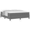 vidaXL Boxspringbed Lichtgrijs en wit. 180 x 200 cm Katoen Stof