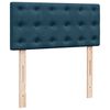 vidaXL Boxspring met matras fluweel blauw 80x200 cm