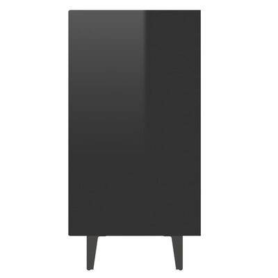 vidaXL Dressoir 103,5x35x70 cm spaanplaat hoogglans zwart