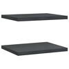 vidaXL Wandschappen 2 st 50x40 cm roestvrijstaal zwart