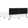 vidaXL Boxspringbed met matras Wit 180 x 200 cm Kunstleer