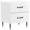 vidaXL Nachtkastje Hoogglans Wit 43 x 34,5 x 47,5 cm Bewerkt hout