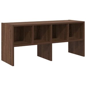 vidaXL Schoenenrek stapelbaar 89,5x30x40 cm bruin eikenkleur