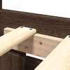 vidaXL Bedframe met hoofdeinde bewerkt hout bruineikenkleur 200x200 cm