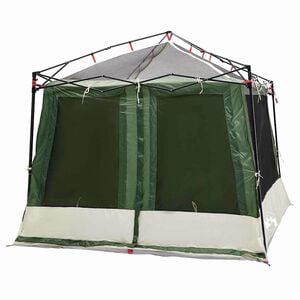 vidaXL Binnentent met dak met opslag Groen 291 x 291 x 240 cm taft