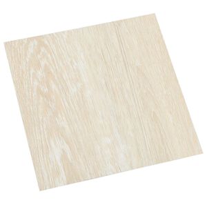 vidaXL Vloerplanken 5,11 m&sup2; 55 pcs PVC Wit en Beige