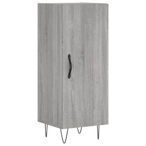 vidaXL Dressoir 34,5x34x90 cm bewerkt hout grijs sonoma eikenkleurig