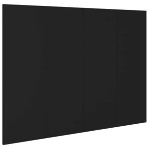 vidaXL Hoofdbord 120x1,5x80 cm bewerkt hout zwart