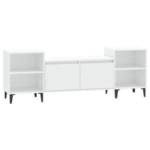 vidaXL Tv-meubel 160x35x55 cm bewerkt hout wit
