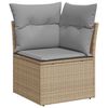 vidaXL Tuinbankenset 8 pcs Beige poly rattan