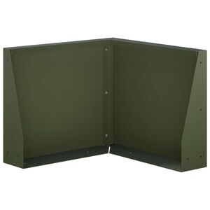 vidaXL Keerwand 50 x 50 x 30 cm Staal Olijfgroen