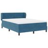 vidaXL Boxspringbed met matras Donkerblauw 140 x 200 cm Fluweel