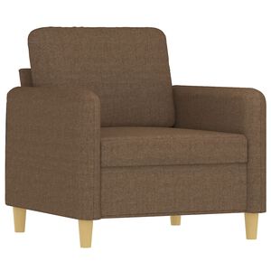 vidaXL Fauteuil 60 cm stof bruin