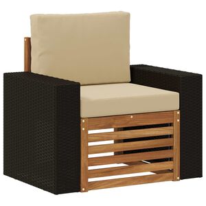 vidaXL Buiten Midden Sofa Naturel