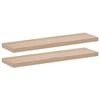 vidaXL Wandschapppen 2 st 90x23,5x4 cm bewerkt hout