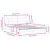 vidaXL Bedframe zonder matras "Hvar" kunstleer bruin 180x200 cm