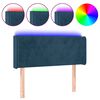 vidaXL Hoofdbord LED 93x16x78/88 cm fluweel blauw