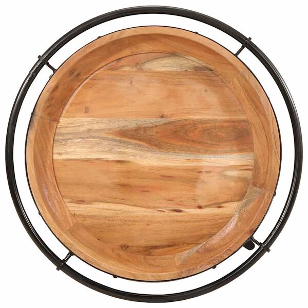 vidaXL Bijzettafel &Oslash;55x60 cm massief acaciahout