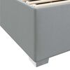 vidaXL Bedframe met matras Lichtgrijs 80 x 200 cm Stof