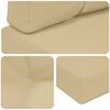 vidaXL Buiten bankkussen 2 pcs Beige Polyester