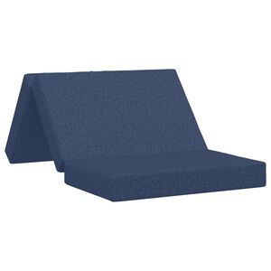vidaXL Vouwbare Bankbed 80 x 67 x 45 cm Blauw