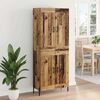 vidaXL Hoge kast 2 pcs Oud Hout Bewerkt hout