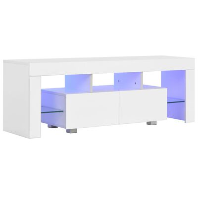 Ingrijpen Zaklampen lichten vidaXL Tv-meubel met LED-verlichting 130x35x45 cm hoogglans wit kopen? |  vidaXL.nl