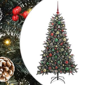 vidaXL Kunstkerstboom met 150 LED Groen 150 cm PVC en Plastic en Staal