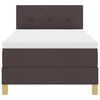 vidaXL Boxspringbed met matras Donkerbruin 100 x 200 cm Stof