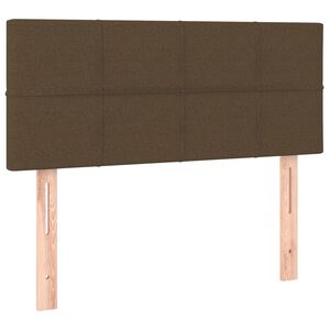 vidaXL Hoofdbord 100x5x78/88 cm stof donkerbruin