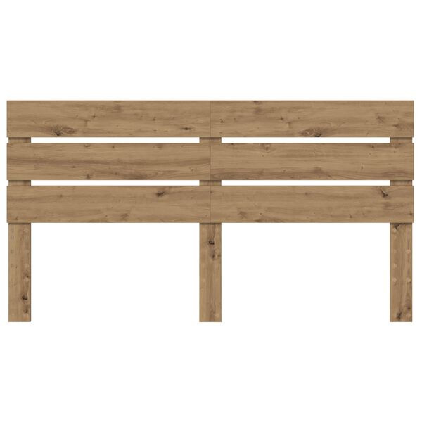 vidaXL Hoofdbord Artisan Eiken 180 cm Bewerkt hout