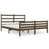vidaXL Bedframe massief grenenhout honingbruin 140x190 cm