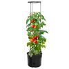 vidaXL Tomatenkweekpot &oslash;39x150 cm polypropeen antracietkleurig