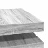 vidaXL Salontafel 360 graden draaibaar 90x90x34,5cm grijs sonoma eiken