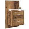 vidaXL Wandkastje 2 pcs Oud Hout 48,5 x 32,5 x 80 cm Bewerkt hout