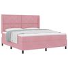 vidaXL Boxspringbed met hoofdeinde Roze 180 x 200 cm Fluweel